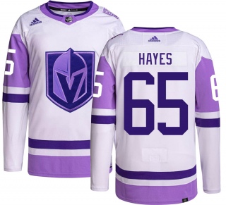 Men's Zachary Hayes Vegas Golden Knights Adidas Hockey Fights Cancer Jersey - Authentic