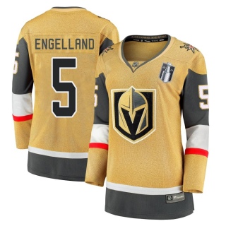 Women's Deryk Engelland Vegas Golden Knights Fanatics Branded Breakaway 2020/21 Alternate 2023 Stanley Cup Final Jersey - Premie