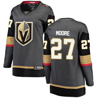 Women's John Moore Vegas Golden Knights Fanatics Branded Home Jersey - Breakaway Black