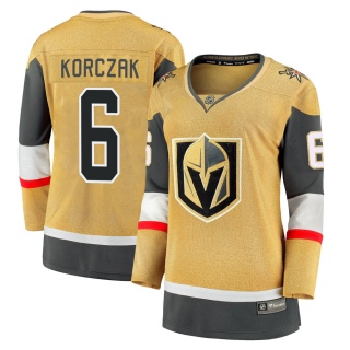 Women's Kaedan Korczak Vegas Golden Knights Fanatics Branded Breakaway 2020/21 Alternate Jersey - Premier Gold