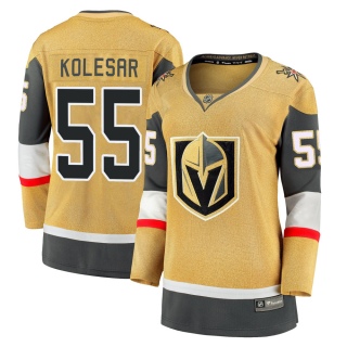 Women's Keegan Kolesar Vegas Golden Knights Fanatics Branded Breakaway 2020/21 Alternate Jersey - Premier Gold