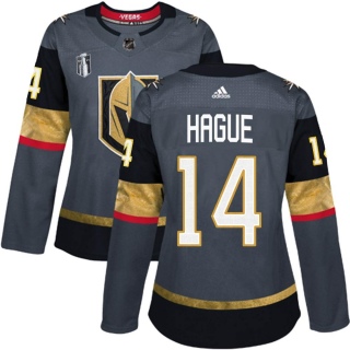 Women's Nicolas Hague Vegas Golden Knights Adidas Home 2023 Stanley Cup Final Jersey - Authentic Gray
