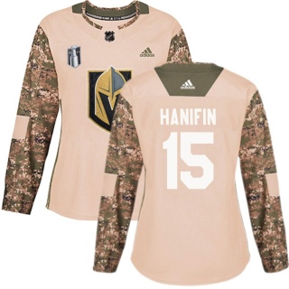 Women's Noah Hanifin Vegas Golden Knights Adidas Veterans Day Practice 2023 Stanley Cup Final Jersey - Authentic Camo