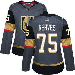 Women's Ryan Reaves Vegas Golden Knights Adidas Home Jersey - Authentic Gray