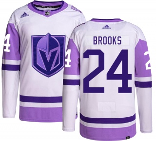 Youth Adam Brooks Vegas Golden Knights Adidas Hockey Fights Cancer Jersey - Authentic