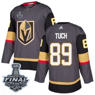 Youth Alex Tuch Vegas Golden Knights Adidas Home 2018 Stanley Cup Final Patch Jersey - Authentic Gray