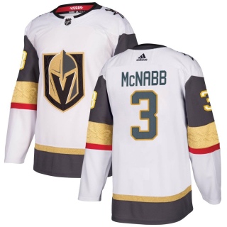Youth Brayden McNabb Vegas Golden Knights Adidas Away Jersey - Authentic White