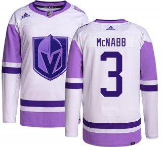 Youth Brayden McNabb Vegas Golden Knights Adidas Hockey Fights Cancer Jersey - Authentic