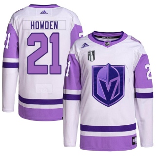Youth Brett Howden Vegas Golden Knights Adidas Hockey Fights Cancer Primegreen 2023 Stanley Cup Final Jersey - Authentic White/P
