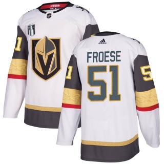 Youth Byron Froese Vegas Golden Knights Adidas Away 2023 Stanley Cup Final Jersey - Authentic White