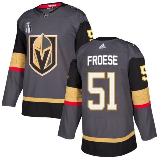 Youth Byron Froese Vegas Golden Knights Adidas Home 2023 Stanley Cup Final Jersey - Authentic Gray