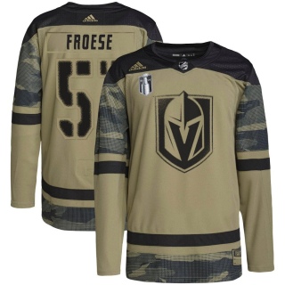 Youth Byron Froese Vegas Golden Knights Adidas Military Appreciation Practice 2023 Stanley Cup Final Jersey - Authentic Camo