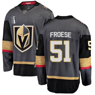 Youth Byron Froese Vegas Golden Knights Fanatics Branded Home 2023 Stanley Cup Final Jersey - Breakaway Black
