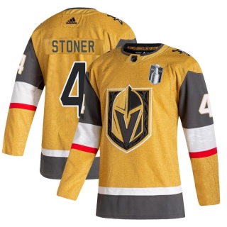 Youth Clayton Stoner Vegas Golden Knights Adidas 2020/21 Alternate 2023 Stanley Cup Final Jersey - Authentic Gold