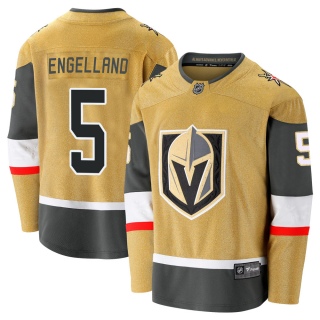 Youth Deryk Engelland Vegas Golden Knights Fanatics Branded Breakaway 2020/21 Alternate Jersey - Premier Gold
