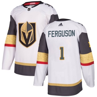 Youth Dylan Ferguson Vegas Golden Knights Adidas Away Jersey - Authentic White