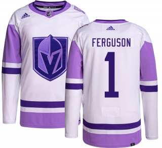 Youth Dylan Ferguson Vegas Golden Knights Adidas Hockey Fights Cancer Jersey - Authentic