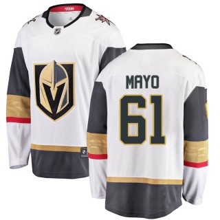 Youth Dysin Mayo Vegas Golden Knights Fanatics Branded Away Jersey - Breakaway White