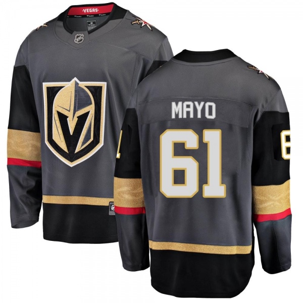 Youth Dysin Mayo Vegas Golden Knights Fanatics Branded Home Jersey - Breakaway Black