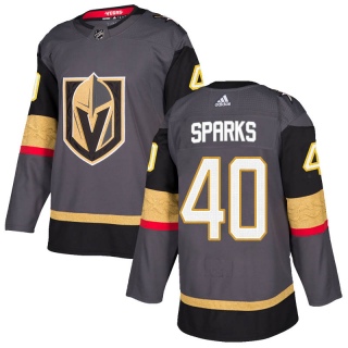 Youth Garret Sparks Vegas Golden Knights Adidas Home Jersey - Authentic Gray