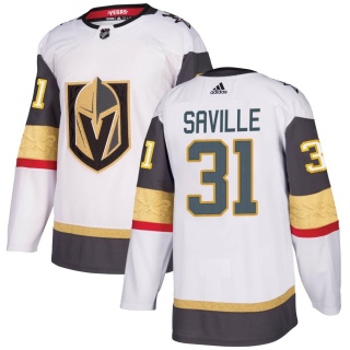 Youth Isaiah Saville Vegas Golden Knights Adidas Away Jersey - Authentic White