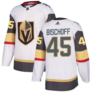 Youth Jake Bischoff Vegas Golden Knights Adidas Away Jersey - Authentic White