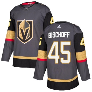 Youth Jake Bischoff Vegas Golden Knights Adidas Home Jersey - Authentic Gray