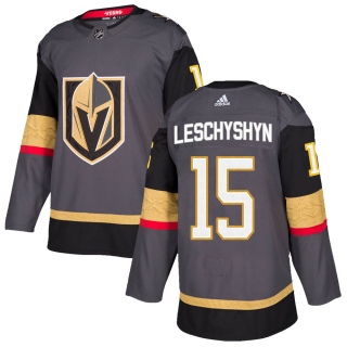 Youth Jake Leschyshyn Vegas Golden Knights Adidas Home Jersey - Authentic Gray