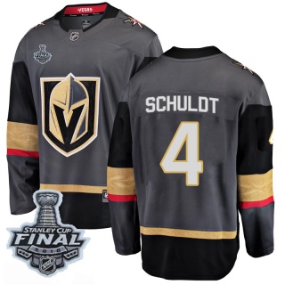 Youth Jimmy Schuldt Vegas Golden Knights Fanatics Branded Home 2018 Stanley Cup Final Patch Jersey - Breakaway Black