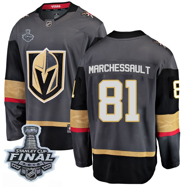 Youth Jonathan Marchessault Vegas Golden Knights Fanatics Branded Home 2018 Stanley Cup Final Patch Jersey - Breakaway Black