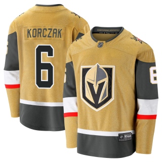 Youth Kaedan Korczak Vegas Golden Knights Fanatics Branded Breakaway 2020/21 Alternate Jersey - Premier Gold