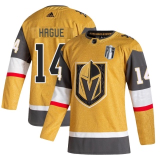 Youth Nicolas Hague Vegas Golden Knights Adidas 2020/21 Alternate 2023 Stanley Cup Final Jersey - Authentic Gold