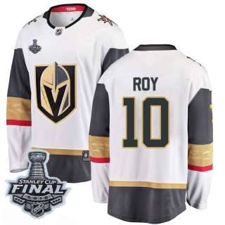 Youth Nicolas Roy Vegas Golden Knights Fanatics Branded Away 2018 Stanley Cup Final Patch Jersey - Breakaway White