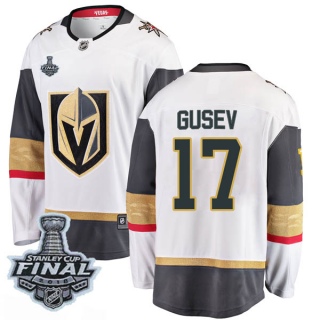 Youth Nikita Gusev Vegas Golden Knights Fanatics Branded Away 2018 Stanley Cup Final Patch Jersey - Breakaway White