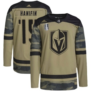 Youth Noah Hanifin Vegas Golden Knights Adidas Military Appreciation Practice 2023 Stanley Cup Final Jersey - Authentic Camo