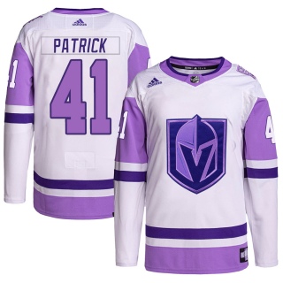 Youth Nolan Patrick Vegas Golden Knights Adidas Hockey Fights Cancer Primegreen Jersey - Authentic White/Purple