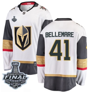 Youth Pierre-Edouard Bellemare Vegas Golden Knights Fanatics Branded Away 2018 Stanley Cup Final Patch Jersey - Breakaway White
