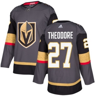 Youth Shea Theodore Vegas Golden Knights Adidas Home Jersey - Authentic Gray