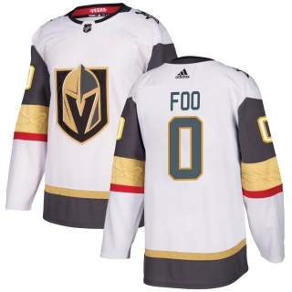 Youth Spencer Foo Vegas Golden Knights Adidas Away Jersey - Authentic White