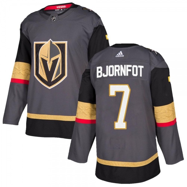 Youth Tobias Bjornfot Vegas Golden Knights Adidas Home Jersey - Authentic Gray