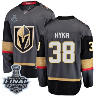 Youth Tomas Hyka Vegas Golden Knights Fanatics Branded Home 2018 Stanley Cup Final Patch Jersey - Breakaway Black