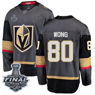 Youth Tyler Wong Vegas Golden Knights Fanatics Branded Home 2018 Stanley Cup Final Patch Jersey - Breakaway Black