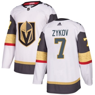 Youth Valentin Zykov Vegas Golden Knights Adidas Away Jersey - Authentic White