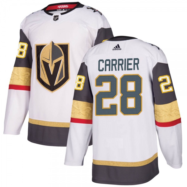 Youth William Carrier Vegas Golden Knights Adidas Away Jersey - Authentic White