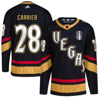 Youth William Carrier Vegas Golden Knights Adidas Reverse Retro 2.0 2023 Stanley Cup Final Jersey - Authentic Black