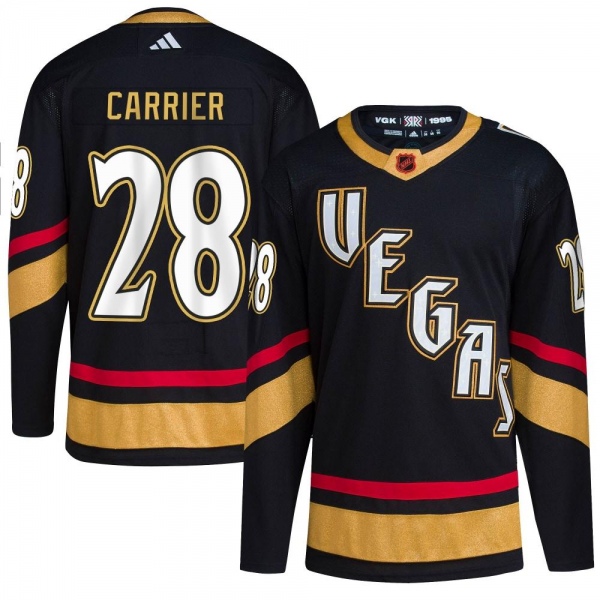 Youth William Carrier Vegas Golden Knights Adidas Reverse Retro 2.0 Jersey - Authentic Black