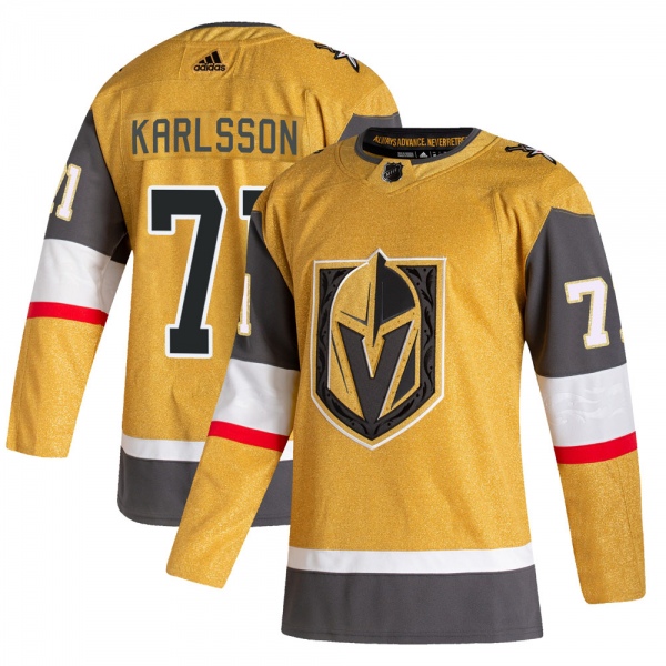 Youth William Karlsson Vegas Golden Knights Adidas 2020/21 Alternate Jersey - Authentic Gold