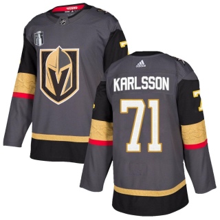 Youth William Karlsson Vegas Golden Knights Adidas Home 2023 Stanley Cup Final Jersey - Authentic Gray