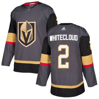 Youth Zach Whitecloud Vegas Golden Knights Adidas Home Jersey - Authentic Gray