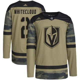 Youth Zach Whitecloud Vegas Golden Knights Adidas Military Appreciation Practice Jersey - Authentic Camo